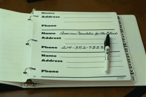 Image of large address book