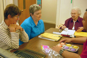 Photo of older people in a class