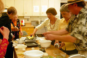 Photo of older people in a cooking class