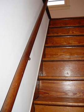 Picture of stairs with poor contrast