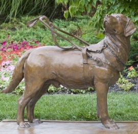 Russ the Guide Dog Statue
