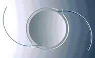 picture of an artificial intraocular lens