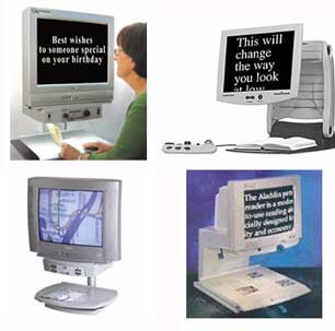 Photo of various video magnifiers