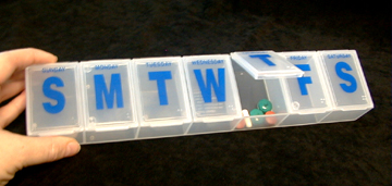 pill organizer can be used to keep beads sorted