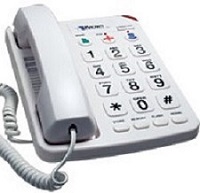 Big Button Phone for Seniors Home Photo Memory Corded Phone,Wired Simple Basic Landline Telephone for Visually Impaired Old People with Large Easy Buttons Emergency House Phones 