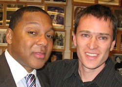 Ben   Karpilow with Grammy Award-winning jazz trumpeter Wynton Marsalis