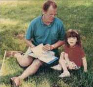 Fred with his daughter today