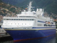 The MV Explorer cruise ship