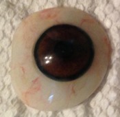 Close-up view of an ocular lens