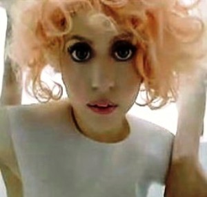 Lady Gaga in a still from Bad Romance