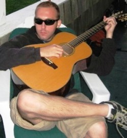 Josh Crary with guitar