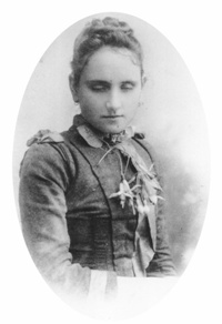 Portrait of Tilly Aston as a young woman; Image courtesy of Vision Australia