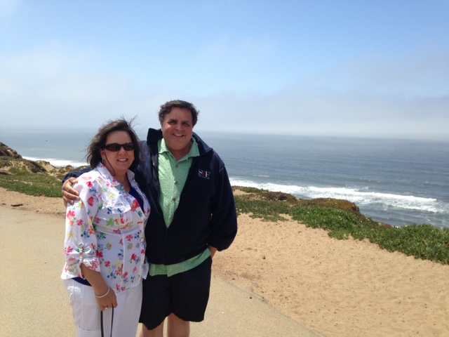 Audrey and husband at Ft. Funston Beach