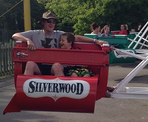 Eddie, Dad on Scrambler ride