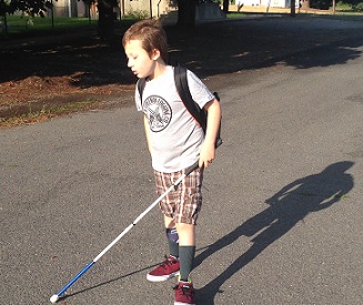 eddie walking to school