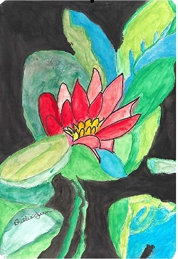 flower painted by Caring Days recipient