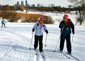 two people skiing photo provided by Minneapolis Parks