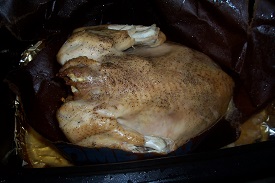 turkey browned in the oven