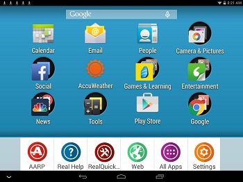 homepage with realpad apps