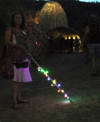 white cane with led lighting