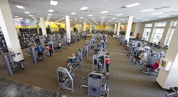 exercise room with stationary bikes