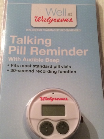 walgreen pill reminder package