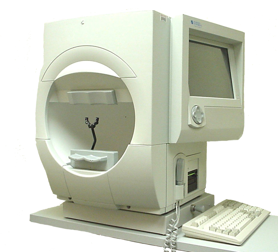 Humphrey Field Analyzer. Source: Courtesy Karanjit Kooner MD and William Anderson, photographer, University of Texas Southwestern Medical Center, Dallas.