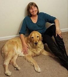 Sheila Rousey and her guide dog