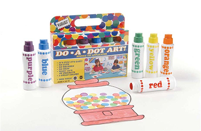 Image of a package of Do-A-Dot Markers in bright colors 