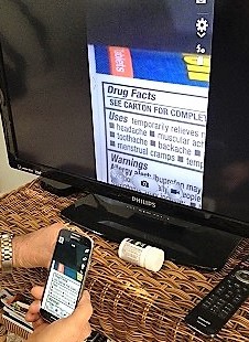 Chromecast with Android used as video magnifier