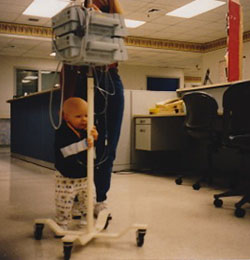 Jake learning to walk as toddler