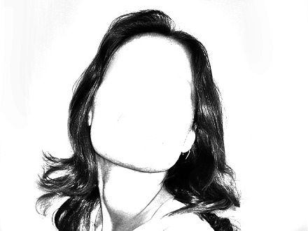 woman with no face