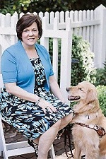 Audrey Demmitt with her guide dog