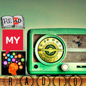 logo featuring picture of radio a book that says REID and image of brain signifying my mind