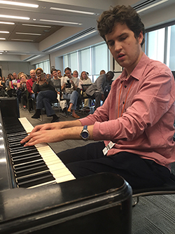 Daniel Gillen at the Lighthouse Performance from the Summer Music Academy