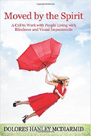 bookcover depicting woman floating in air hanging onto umbrella