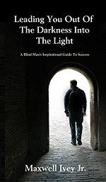 book cover of Leading you out of the darkness into the light with image of man in doorway