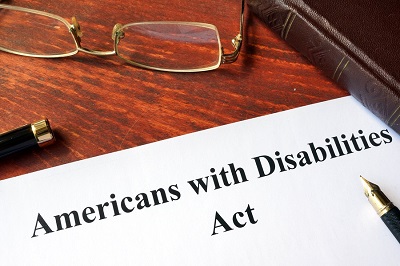 americans with disability act on table with pen