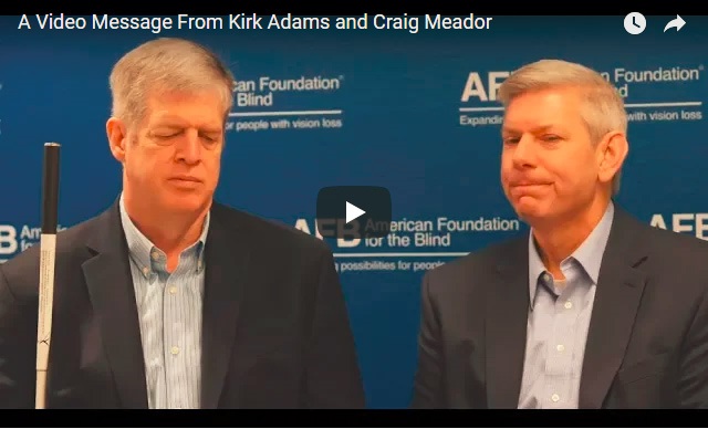 Still from video message of Kirk Adams and Craig Meador