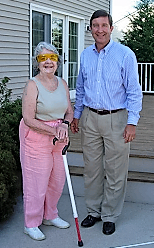 author Ed Henkler and his mother Jane